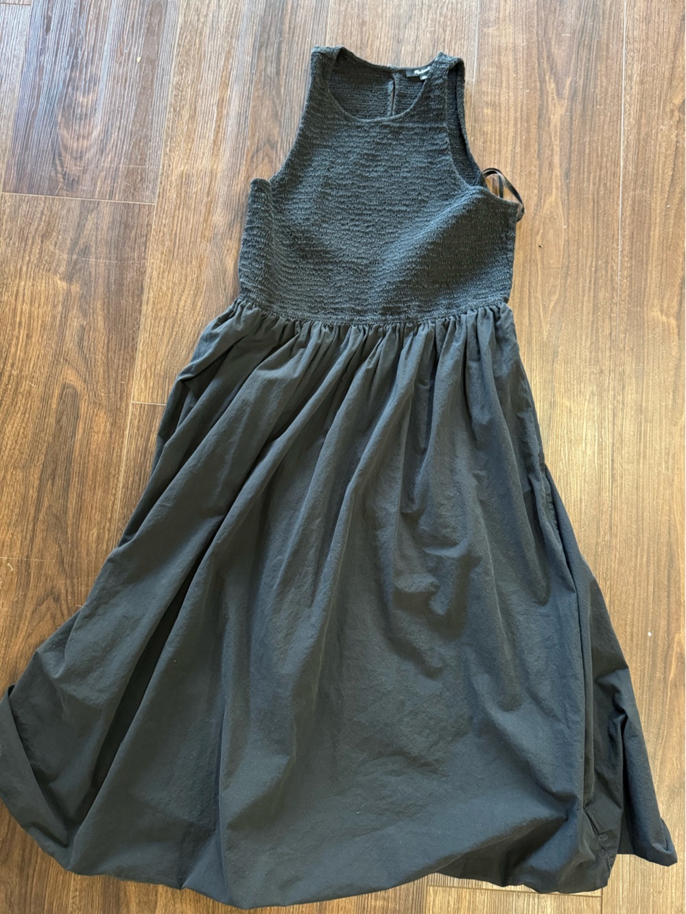 Madewell smocked bodice mid dress nap style dress size xl